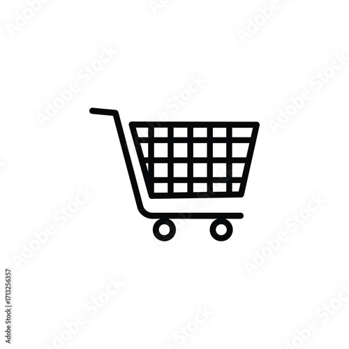 E-Commerce and Shopping Cart Icon Set | 10 Minimalist Line Icons for Online Retail, Shopping Baskets, Carts, Bags, and Mobile Purchases | Perfect for Web Design, Apps, and Digital Marketplaces