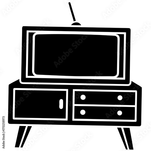 retro tv set