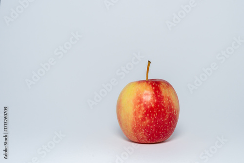 red apple on a white background