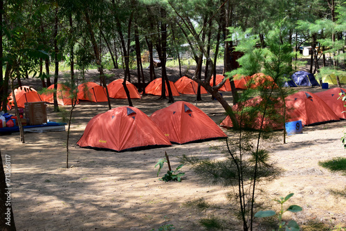 tent in the beach