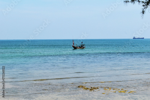 fishing in the sea
