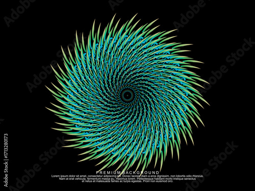ter design background. Electro Sound Cover Template with dynamic abstract gradient circular geometric line shapes for t-shirt screen printing, technology, digital, party, festival and club.