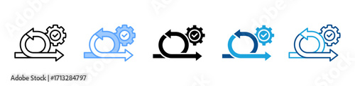 Agility icon sheet multiple style collection