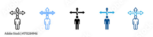 Flexibility icon sheet multiple style collection
