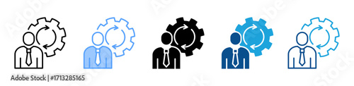 Change Management icon sheet multiple style collection