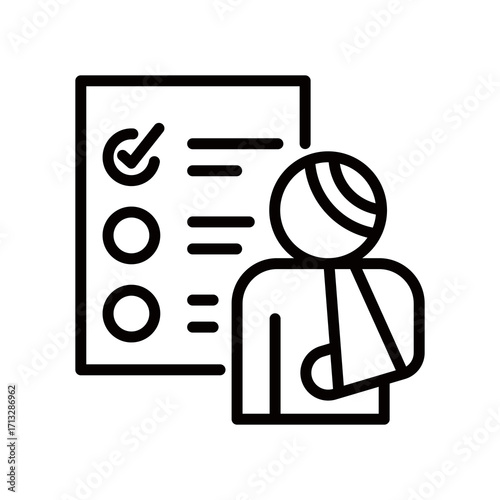 Triage line icon