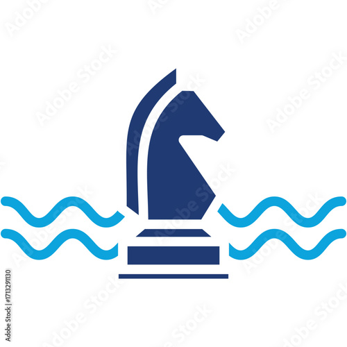 Blue Ocean Strategy  Mixed color icon