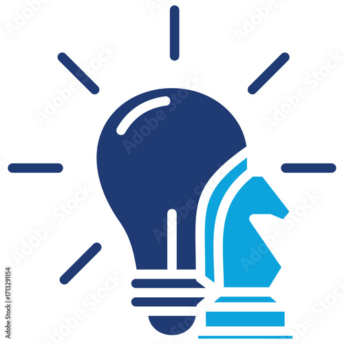 Innovation Strategy  Mixed color icon