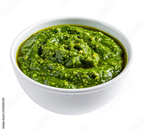 pesto sauce in a bowl