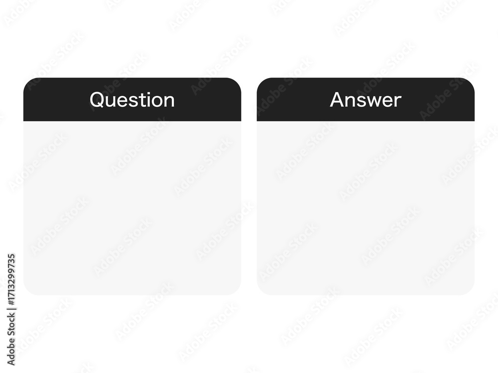 Fototapeta premium 質問＆回答フレーム