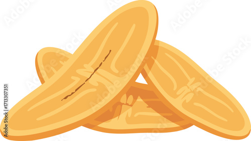 Crispy Banana Chips Snack for Healthy Sweet Treat and Tropical Fruit Enjoyment