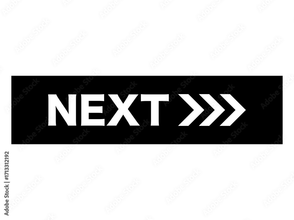 Obraz premium 「NEXT」連続矢印ボタン