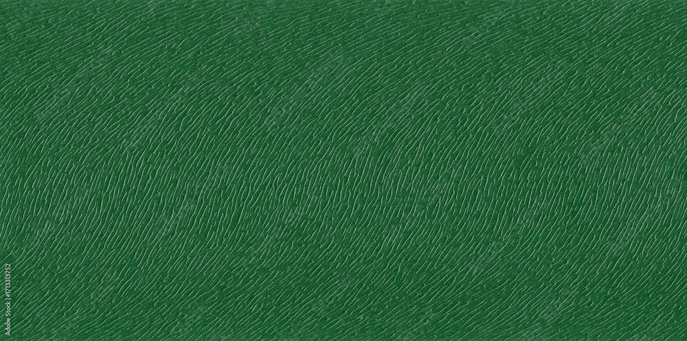Fototapeta premium Embossed Wave Line Pattern Green Paper Texture