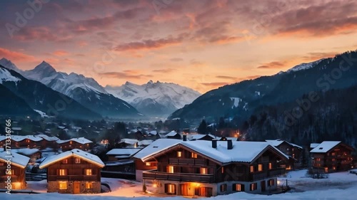 winter landscape in the mountains
