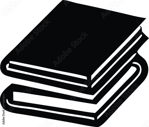 Stack of two hardcover books representing knowledge learning and education icons for study and reading resources