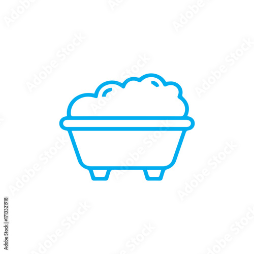 Bubble Bath Tub Icon Design