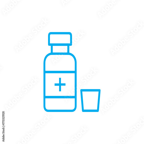 Medicine Bottle and Cup