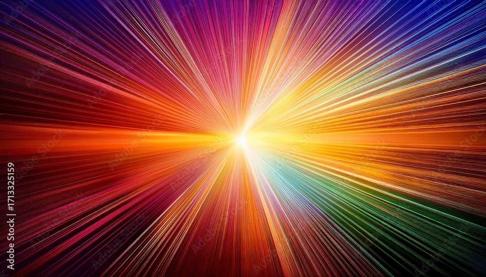 Obraz premium Abstract Background With Bright Sunlight And Colorful Rays