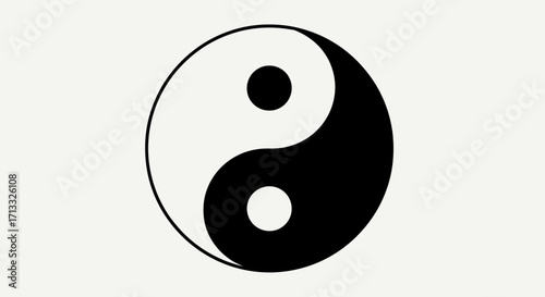 The Yin and Yang Symbol Representing Balance and Harmony, Used for Meditative Practices, Spiritual Guidance, and Symbolizing Duality in Life