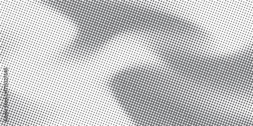 Grunge halftone gradient texture. Fading grit noise background. Sandy gritty wallpaper. Retro pixelated backdrop. Black and white anime or manga comic overlay. Vector textured graphic design