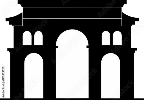 Classic Roman Architectural Archway Icon