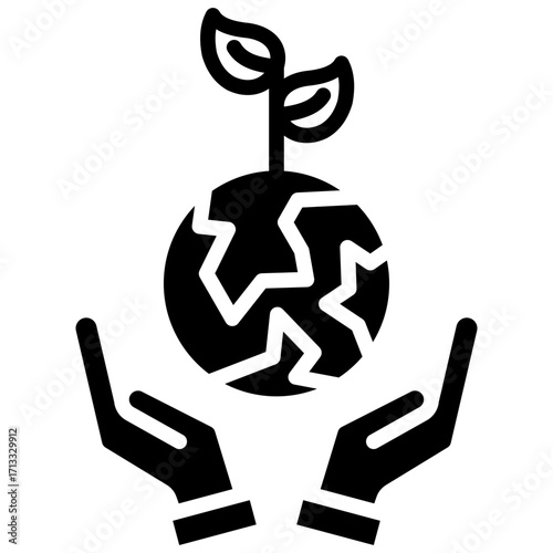 Nature Protection glyph icon