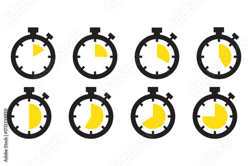 stop watch sign, Set of stopwatch icon, Set of sports stopwatch icons showing time, stopwatch, set of stopwatch, icon of stop watch