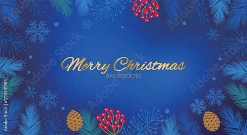 a plant-adorned Christmas border