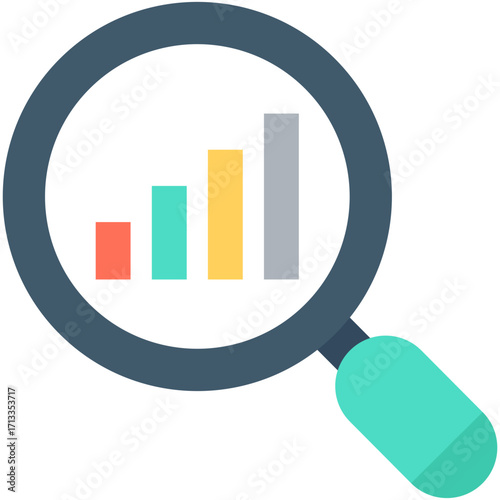 SEO Icon Design - Website Visibility Icon, Search Performance Icon