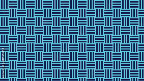 Abstract striped square background featuring turquoise and dark blue geometric patterns, ideal for modern design, digital art, business graphics, and creative projects.