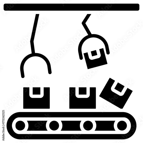 Mass Production glyph icon