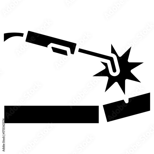 Welding Process glyph icon