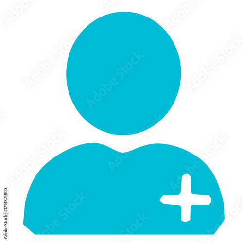 vector Blue User Add Icon