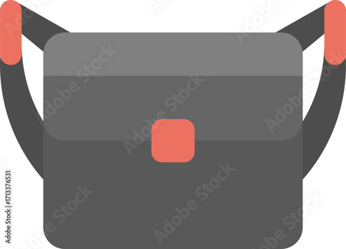 Simple flat backpack icon