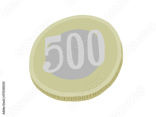硬貨 500円 主線なし