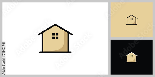 Simple House Vector Icon. Symbol of Home, Real Estate, and Homepage Button