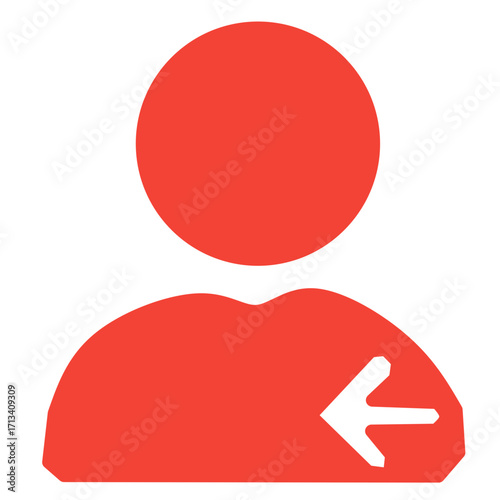 Red User Access Icon
