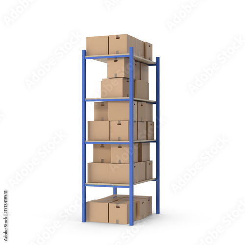3d render of a stack of boxes