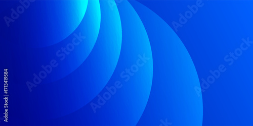 Abstract blue color background. Dynamic shapes composition. abstract gradient blue background with overlapping circle.