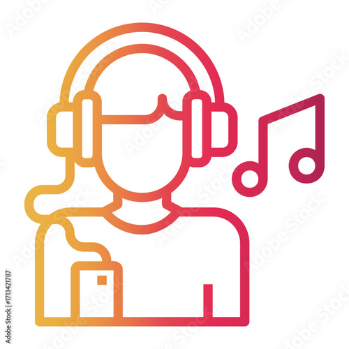 features Line Gradient Icon