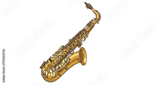 Download high quality saxophone vector image for music education and instrument learning resources online now