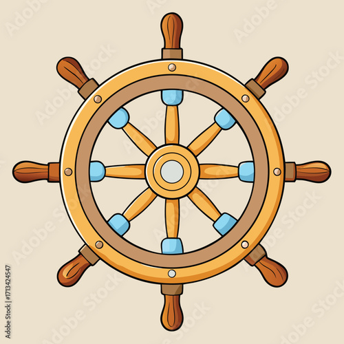 steering wheel on a white background