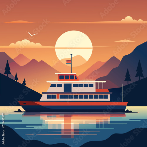 cruise ship in the sea