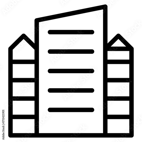 skycraper, office, building icon