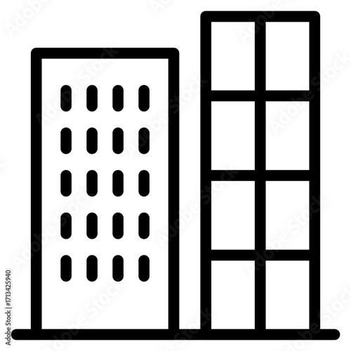 skycraper, office, building icon