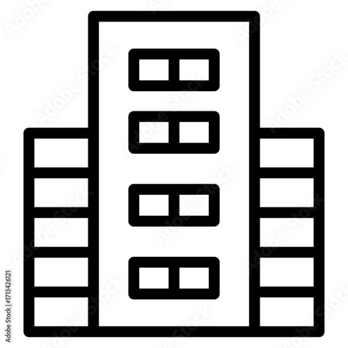 skycraper, office, building icon