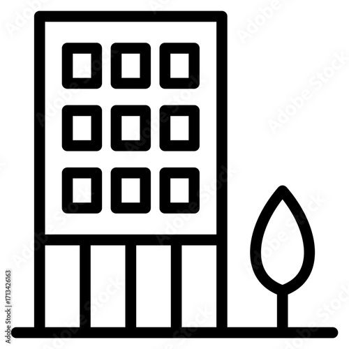 skycraper, office, building icon