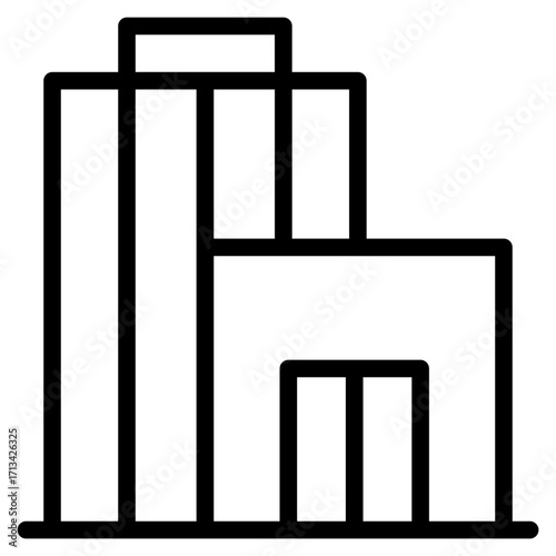 skycraper, office, building icon