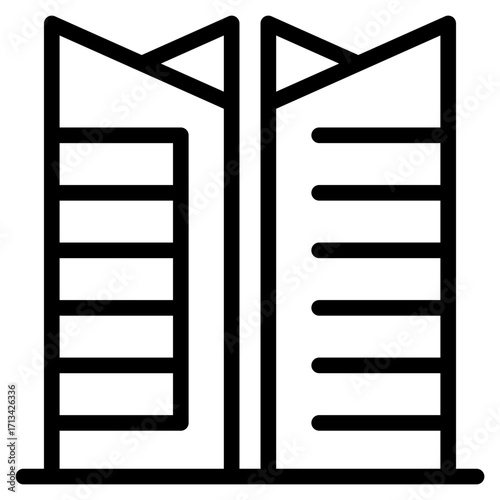 skycraper, office, building icon