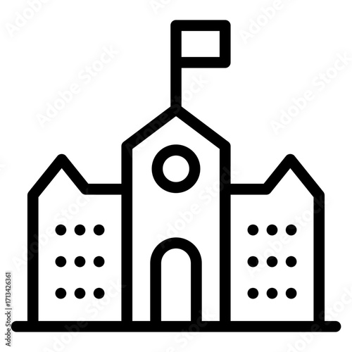 school, university, elementary school icon